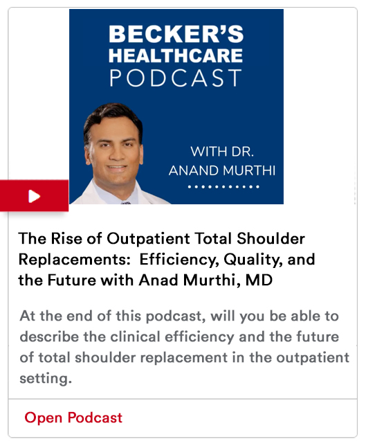 The Rise of Outpatient Total Shoulder Replacements